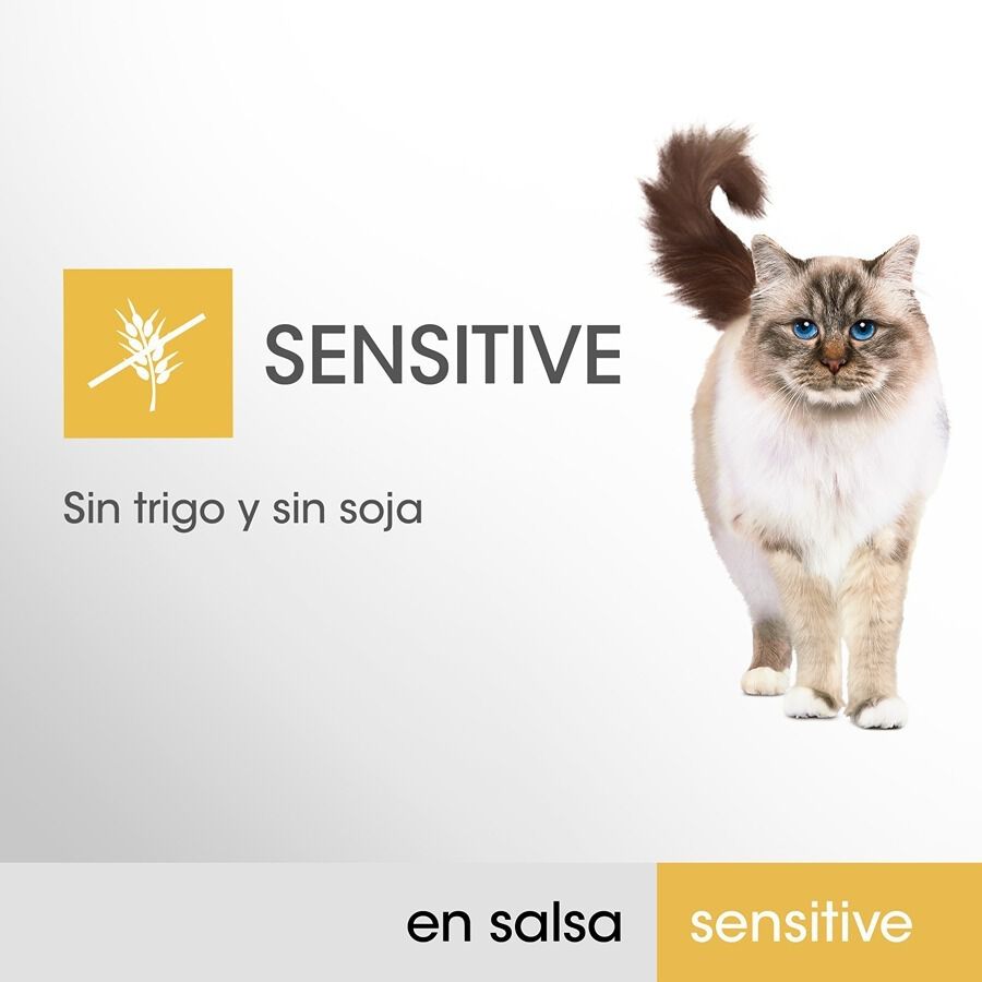 4 sobres x 85 g Perfect Fit Adult Sensitive Sterelized Pollo y Salm&oacute;n sobre en salsa para gatos, , large indicador imagen numero 5